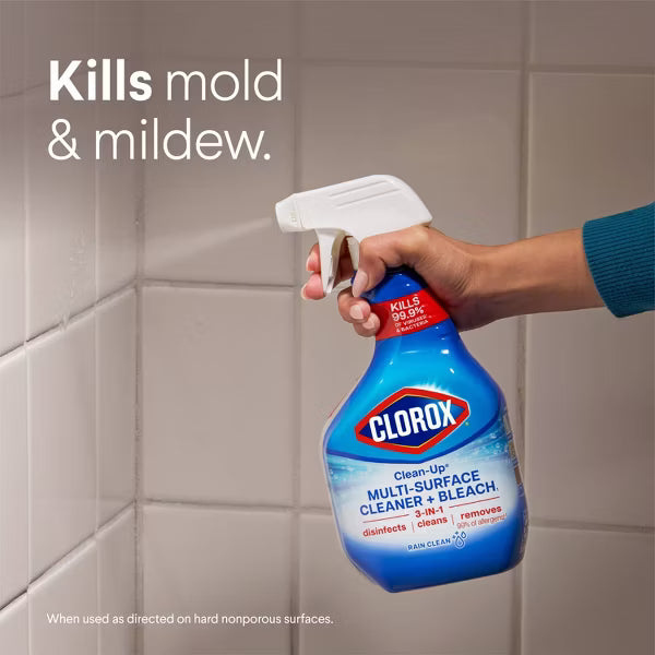 Clorox Rain Clean Scent Clean-Up All Purpose Cleaner with Bleach Spray Bottle - 32 fl oz