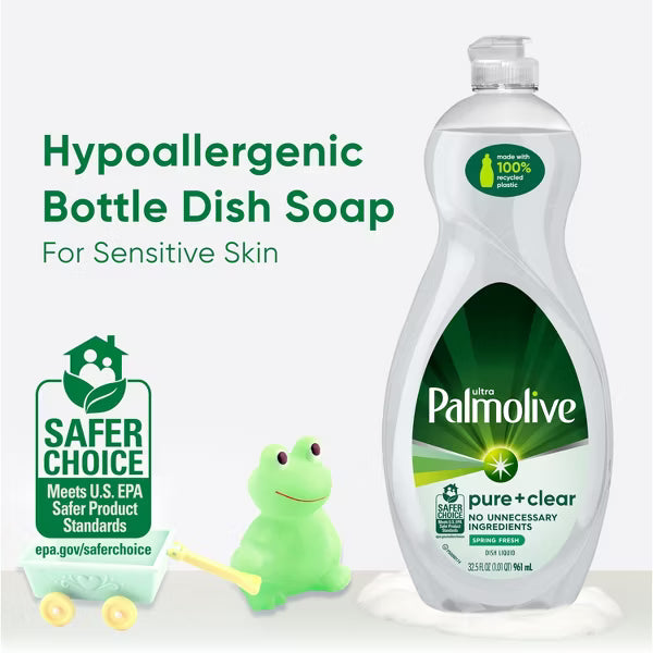 Palmolive Ultra Pure + Clear Liquid Dish Soap - Spring Fresh